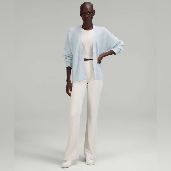 Lululemon Merino Wool- Blend Cradigan Powder Blue Color Size 10 - Picture 3 of 10